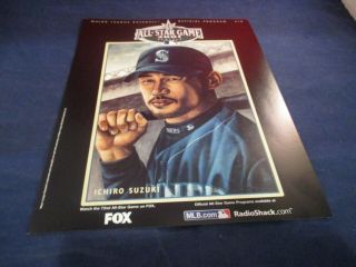 2001 All Star Game Ichiro Suzuki Seattle Mariners Mlb Program Display Cover Only