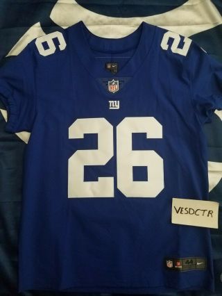 Authentic Nike York Giants Saquon Barkley On Field Jersey Size 44 Large