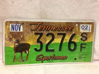 2003 Tennessee Sportsman License Plate
