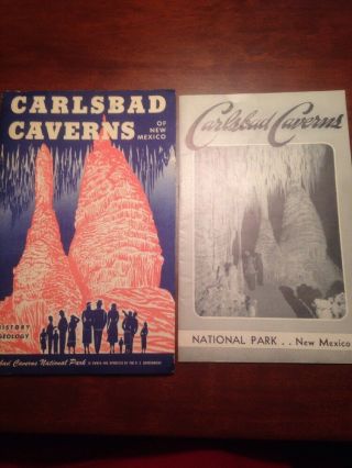 Vintage Carlsbad Caverns Pamplets Mexico National Park