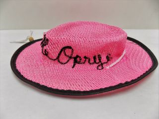 Vtg Grand Ole Opry Kids Souvenir Cowboy Hat Pink Embroidered,  Toddler Size