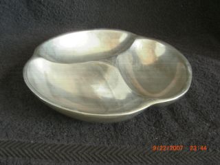 Vintage Nambe 589 Three Section Bowl From 1967