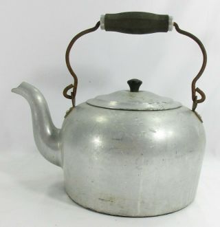 Wearever Aluminum Tea Kettle Cooking Pot Vintage Humidifier