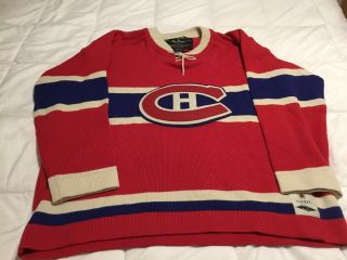 Montreal Canadiens Xl Jersey Sweater 1970 - 71 Centennial Roger Edwards Reebok