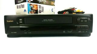 VHS Player with Classic VHS Tapes Symphonic SV - 211E to Play 3