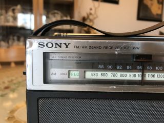 Vintage 1980 - 1981 Sony ICF - S5W FM/AM Radio 2 Band Receiver - - LOOK 2