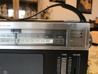 Vintage 1980 - 1981 Sony ICF - S5W FM/AM Radio 2 Band Receiver - - LOOK 3