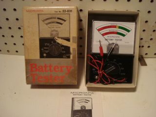 Vintage 1983 Micronta - Tandy - Radio Shack Battery Tester With Box