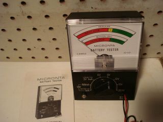 VINTAGE 1983 Micronta - Tandy - Radio Shack Battery Tester with Box 2