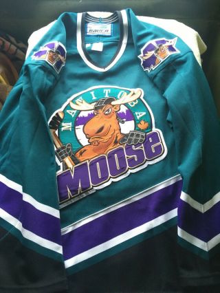 Manitoba Moose Authentic Hockey Jersey Size 56 - Pro Bauer - Winnipeg Jets - Ihl