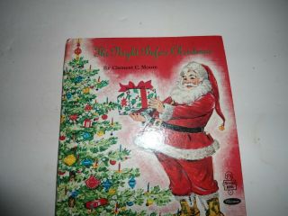 VINTAGE WHITMAN TELL A TALE BOOK THE NIGHT BEFORE CHRISTMAS CLEMENT MOORE 1969 2