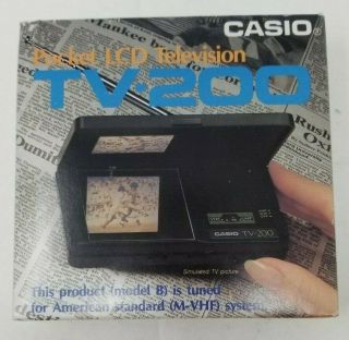 Vintage Casio Tv - 200 Pocket Lcd Television