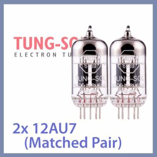 2x Tung Sol 12au7 Reissue Tungsol Vacuum Tube Ecc82,  Matched Pair