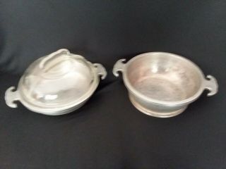 2 Vintage Guardian Service 6 1/2 " Pans With Glass Lid