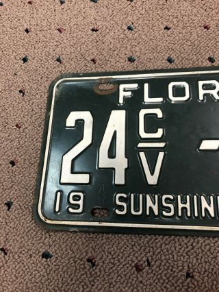 1958 Florida car license plate St.  Lucie Wow 2