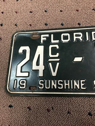 1958 Florida car license plate St.  Lucie Wow 3