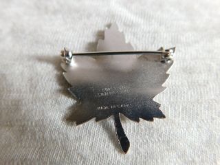 Vintage Sterling Silver Forstner Maple Leaf Brooch Pin Made in Canada 3