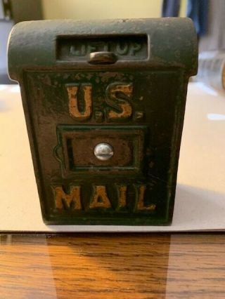 U.  S.  Mail Vintage Cast Iron Coin Bank