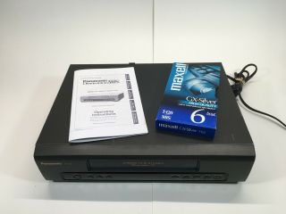 Panasonic Pv - 7450 Stereo Hi - Fi Vhs Vcr Video Cassette Recorder -