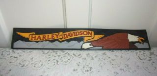 Harley Davidson Rocky Mountain And Eagle Bar Beverage Mat
