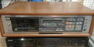 Vintage Teac V - 95rx Stereo Cassette Deck Dbx W/ Wood Case