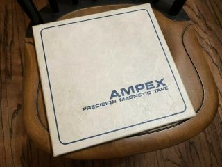 Vintage Ampex Grand Master 456 10 IN x 1/4 IN Reel to Reel Tape In Plastic W Box 3