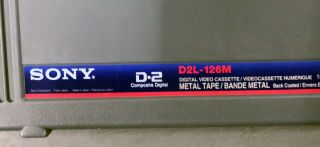 Sony D2L - 126M - D2 Digital Video Tape 2