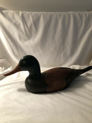 Vintage Pintail Duck Decoy Wood Carved Decorative