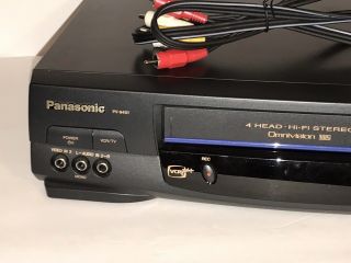 Panasonic PV - 9451 Omnivision VHS VCR 4 Head Hi - Fi Stereo,  A/V Cables 3