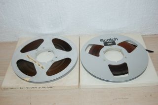 Vintage Scotch 1/4 " Magnetic Tape 10.  5 " Metal Reels (item 3)