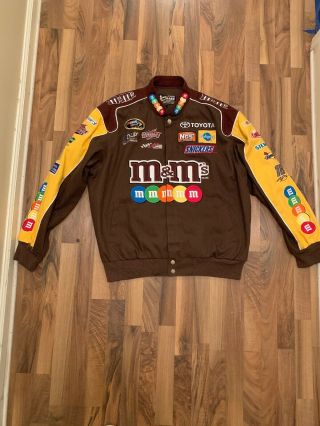 Chase Authentic Drivers Line Kyle Busch M&ms Nascar Jacket Fully Embroidered Med