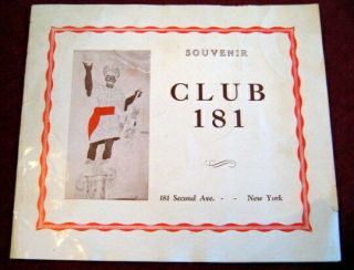 Club 181 York Souvenir Photos And Folder With Black Americana Cover Art