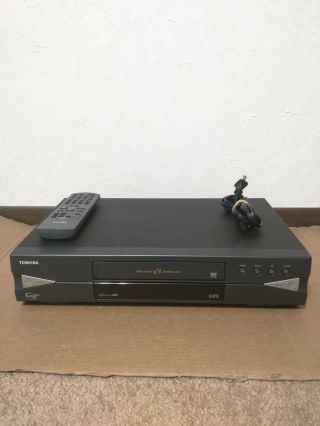 Toshiba M - 775 6 Head Video Cassette Recorder Vcr Vhs With Remote & Power Cord