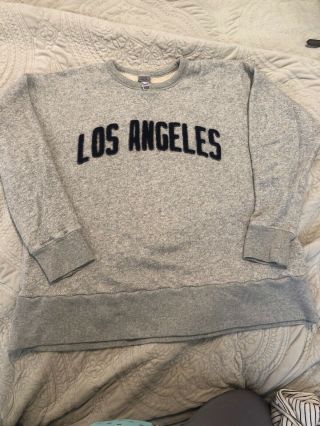 Ebbets Field Flannels Los Angeles Sweatshirt Size Large
