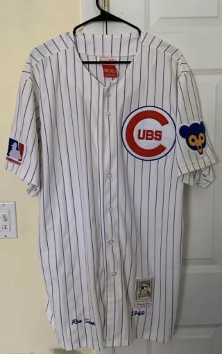 Mitchell And Ness 1969 Chicago Cubs Ron Santo Jersey Cooperstown Size 54 3xl