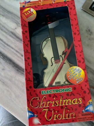 Vintage Electronic Christmas Violin Interactive Play It Yourself