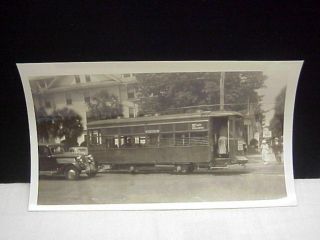 Vintage Municipal Railways St.  Petersburg,  Florida Trolley Photo 1937