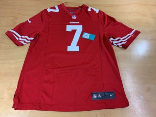Nike Nfl San Francisco 49ers Colin Kaepernick 7 On - Field Football Jersey L Red