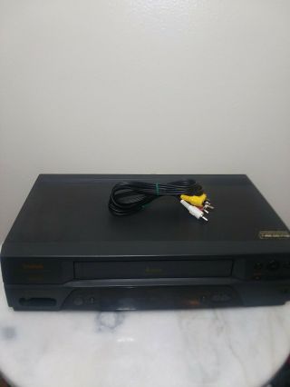 SYMPHONIC SL2840 VCR VHS Player Recorder w/ RCA Cables No Remote 2