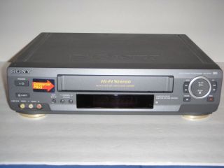 Sony Slv - Ax10 Vcr 4 Head Hifi Stereo Vhs Player With Commercial Pass