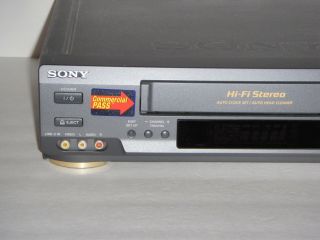 Sony SLV - AX10 VCR 4 Head HiFi Stereo VHS Player With Commercial Pass 3