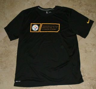 Nike Dri - Fit On - Field Pittsburgh Steelers T - Shirt Men 