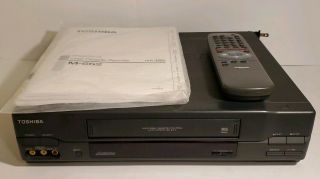 Toshiba M - 662 Vcr 4 Head Hifi Vhs Player Recorder With Remote And
