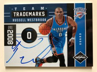 11 - 12 Limited Team Trademarks Russell Westbrook Autograph Auto Card 21/25