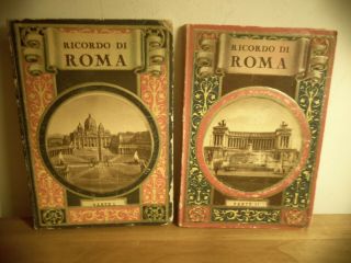 Ricordo Di Roma Parte I And Ii Vintage Antique Rome Photo Book 1930s?