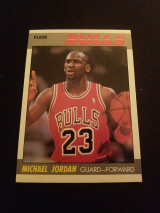 Michael Jordan Chicago Bulls,  1987 - 88 Fleer 59