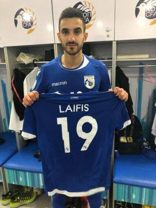 Match Worn Shirt Kostas Laifis Kazakhstan - Cyprus 1 - 2 (10/10/19) Unwashed