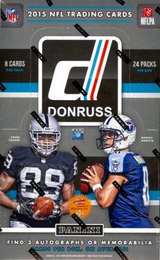 2015 Donruss Football Hobby Box - Factory