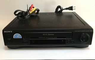 Sony Slv - 679hf Vhs Vcr | Great | W/cables No/remote