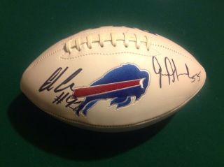 Ed Oliver Autographed Buffalo Bills Football
